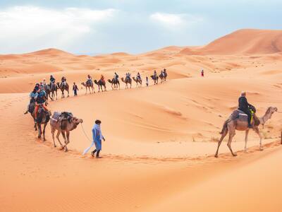 Rocky mountain valley in Morocco